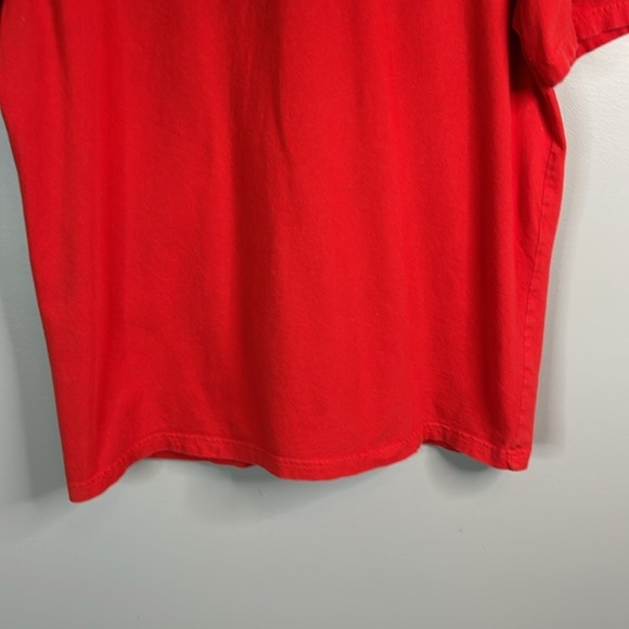 Coca Cola Men's Graphic Logo T-Shirt Red Crewneck Short Sleeve Cotton Size L - Picture 6 of 11